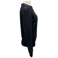 Load image into Gallery viewer, Michael Kors Collection Midnight Striped Sequined Merino Wool Sweater