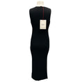 Load image into Gallery viewer, Alexander McQueen Black 2024 Cut-out Detail Ribbed Knit Fitted Midi Dress
