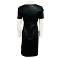 Load image into Gallery viewer, Susan Bender Black Short Sleeved Stretch Leather Dress