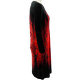 Load image into Gallery viewer, Just Cavalli Red / Black Flamingo Print Long Sleeve Dress