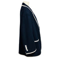 Load image into Gallery viewer, Thom Browne Navy Blue / White Nautical Oversized Wool Jacket