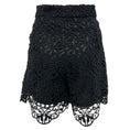 Load image into Gallery viewer, Burberry Black High-Waisted Macrame Lace Biker Shorts