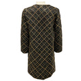 Load image into Gallery viewer, Oscar de la Renta Black / Gold Chain Embellished Leather Coat