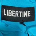 Load image into Gallery viewer, Libertine Turquoise Blue Hockney's Pool Slim Keith Tie Blouse