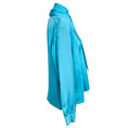 Load image into Gallery viewer, Libertine Turquoise Blue Hockney's Pool Slim Keith Tie Blouse