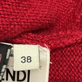 Load image into Gallery viewer, Fendi Red / Black High Low Cashmere Knit Pullover Sweater