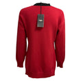 Load image into Gallery viewer, Fendi Red / Black High Low Cashmere Knit Pullover Sweater