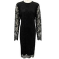 Load image into Gallery viewer, Escada Black Lace Long Sleeve Dress
