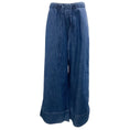 Load image into Gallery viewer, Valentino Blue 2021 Denim Drawstring Wide-Leg Palazzo Jeans / Trousers