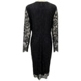 Load image into Gallery viewer, Escada Black Lace Long Sleeve Dress
