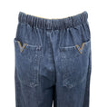 Load image into Gallery viewer, Valentino Blue 2021 Denim Drawstring Wide-Leg Palazzo Jeans / Trousers