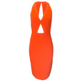 Load image into Gallery viewer, Michael Kors Collection Orange Cut-Out Detail Sleeveless Wool Crepe Dress