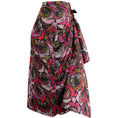 Load image into Gallery viewer, Dries van Noten Red / Magenta Silk Floral Faux Wrap Skirt