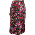 Load image into Gallery viewer, Dries van Noten Red / Magenta Silk Floral Faux Wrap Skirt