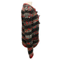 Load image into Gallery viewer, Chanel Grey / Red Multi Wool Knit Toggle Sweater