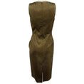 Load image into Gallery viewer, Michael Kors Gold Wool Shimmer Sleeveless Dress