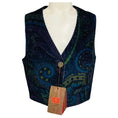 Load image into Gallery viewer, Etro Blue Multi Paisley Printed Velvet Waistcoat / Vest Top