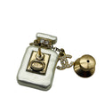 Load image into Gallery viewer, Chanel 2022 CC Resin Gold Plated Rhinestone Strass No. 5 Perfume Bottle Costume Brooch