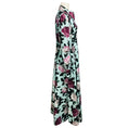 Load image into Gallery viewer, Erdem Light Blue / Purple Josianne Floral Print Cotton Midi Dress