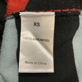 Load image into Gallery viewer, Sonia Rykiel Light Blue / Black Multi Striped Layered Asymmetric Wool Knit Sweater