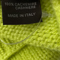 Load image into Gallery viewer, Hermes Lime Green Cashmere Knit Scarf