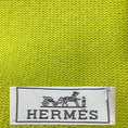 Load image into Gallery viewer, Hermes Lime Green Cashmere Knit Scarf