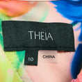 Load image into Gallery viewer, Theia Multicolor Abundant Blooms Macie One Shoulder Drape Mesh Tulle Gown