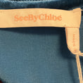 Load image into Gallery viewer, See by Chloe Blue Multi Deep Water Fringed Tweed and Velvet Top