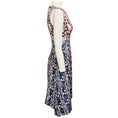 Load image into Gallery viewer, Peter Pilotto Pink / Blue Multi Printed Sleeveless Silk Midi Dress