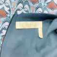 Load image into Gallery viewer, Chloé Blue Printed Wide Leg Long Sleeve Jumpsuit