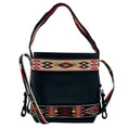 Load image into Gallery viewer, Christian Dior Black / Red Diorodeo Small Leather Hobo Shoulder Bag