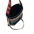 Load image into Gallery viewer, Christian Dior Black / Red Diorodeo Small Leather Hobo Shoulder Bag