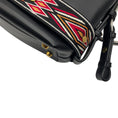 Load image into Gallery viewer, Christian Dior Black / Red Diorodeo Small Leather Hobo Shoulder Bag