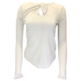 Load image into Gallery viewer, Giorgio Armani Ecru Long Sleeved Wool and Silk Top
