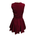 Load image into Gallery viewer, Cushnie et Ochs Burgundy Sleeveless High Low Peplum Top