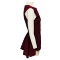 Load image into Gallery viewer, Cushnie et Ochs Burgundy Sleeveless High Low Peplum Top