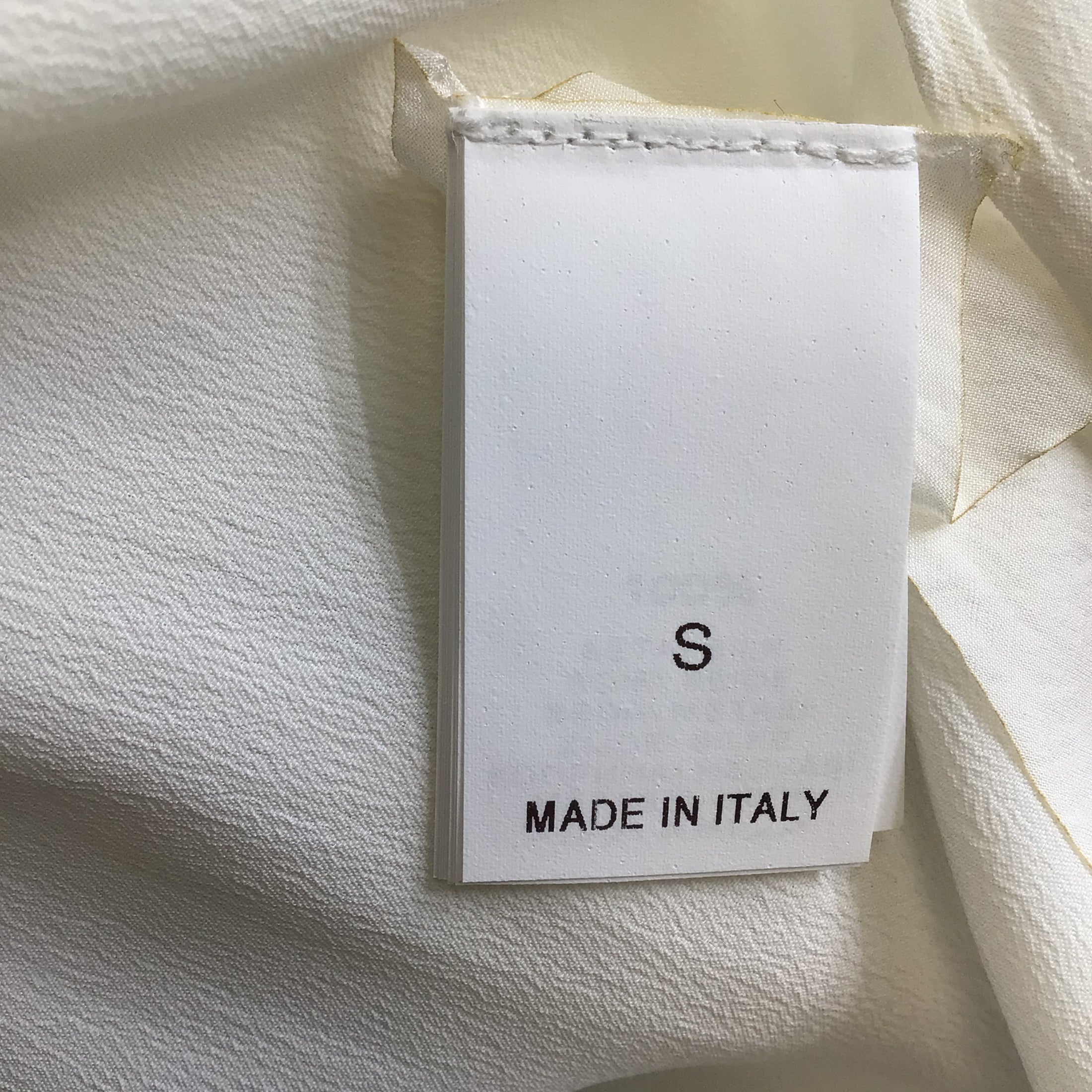 Brunello Cucinelli White / Silver Monili Beaded Silk Top