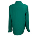 Load image into Gallery viewer, Gucci Emerald Green Check GG Silk Crepe Jacquard Shirt