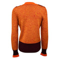 Load image into Gallery viewer, Chanel Orange / Burgundy Marled Wool and Cashmere Knit Pullover Sweater with CC Logo Buttons