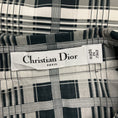 Load image into Gallery viewer, Christian Dior Black / White Plaid Sleeveless Cotton Top