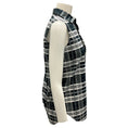Load image into Gallery viewer, Christian Dior Black / White Plaid Sleeveless Cotton Top