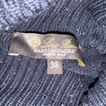 Load image into Gallery viewer, Loro Piana Navy Blue / Silver Metallic Micro Sequined Baby Cashmere Knit Turtleneck Sweater