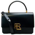Load image into Gallery viewer, Ralph Lauren Black RL 888 Box Calfskin Top Handle Bag
