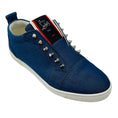 Load image into Gallery viewer, Christian Louboutin Blue Fique a Vontade Denim Spike Sneakers