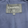 Load image into Gallery viewer, Chanel Navy Blue / Gold Wool Tweed Jacket With Gripoix Buttons