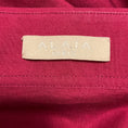 Load image into Gallery viewer, Alaia Cranberry Long Sleeved Peplum Hem Tie Front Button Down Cotton Top