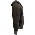 Load image into Gallery viewer, Brunello Cucinelli Men's Grey Shearling Hooded Jacket with Cashmere