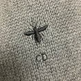 Load image into Gallery viewer, Christian Dior Grey Ombre Effect Bee Embroidered Cashmere Knit Sweater
