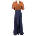Load image into Gallery viewer, Staud Iridescent Cacao / Midnight Shubert Maxi Dress