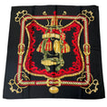 Load image into Gallery viewer, Hermes Dark Navy Blue / Red / Gold Multi Bride de Cour Square Silk Twill Scarf